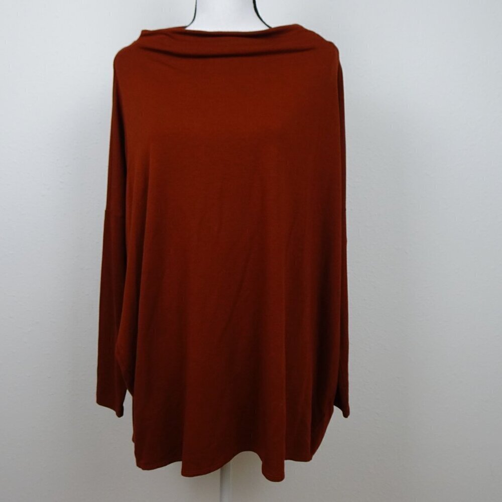 Bryn Walker Tunic Women's Size XS Brown Dimitri Lagenlook Long Sleeve